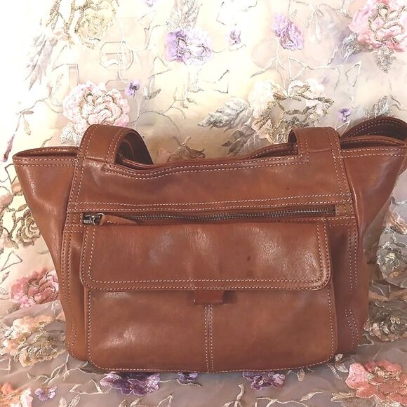 Fossil Leather Bag in Luggage Tan - Picture 16 of 16